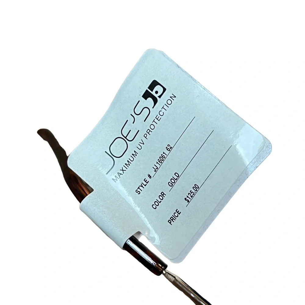 NWT Joes Jeans Gold Round Sunglasses 6061 62 100% UVP Metal Rhinestones
